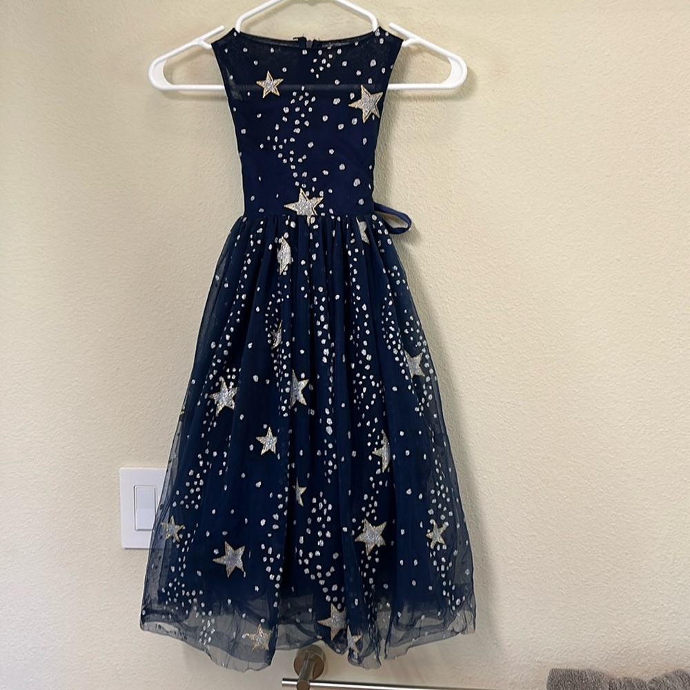 Trish Scully blue star dress kids size 4